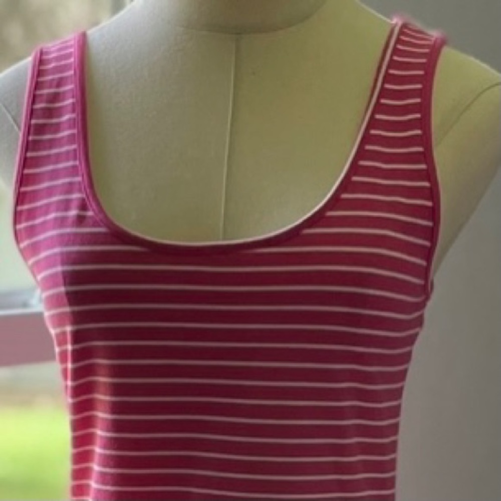 Striped Tank Dress, Pink/White, Forever 21 size M